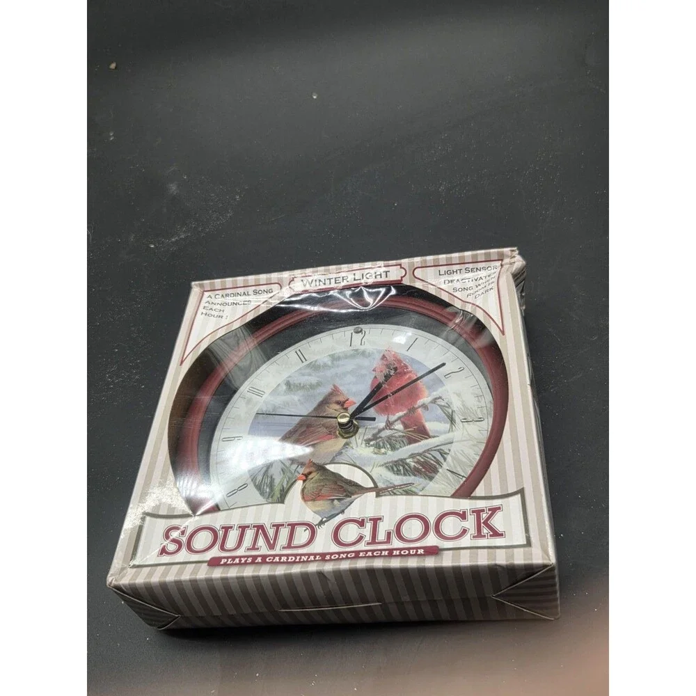 Winter Light Cardinal Sound Clock